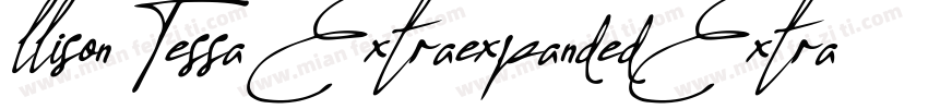 llisonTessa ExtraexpandedExtra字体转换